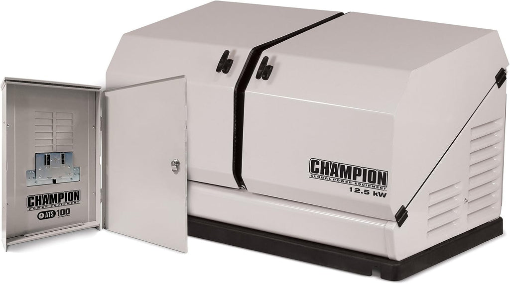 Champion 12.5-kW Home Standby Generator with 100-Amp Outdoor-Rated Automatic Transfer Switch