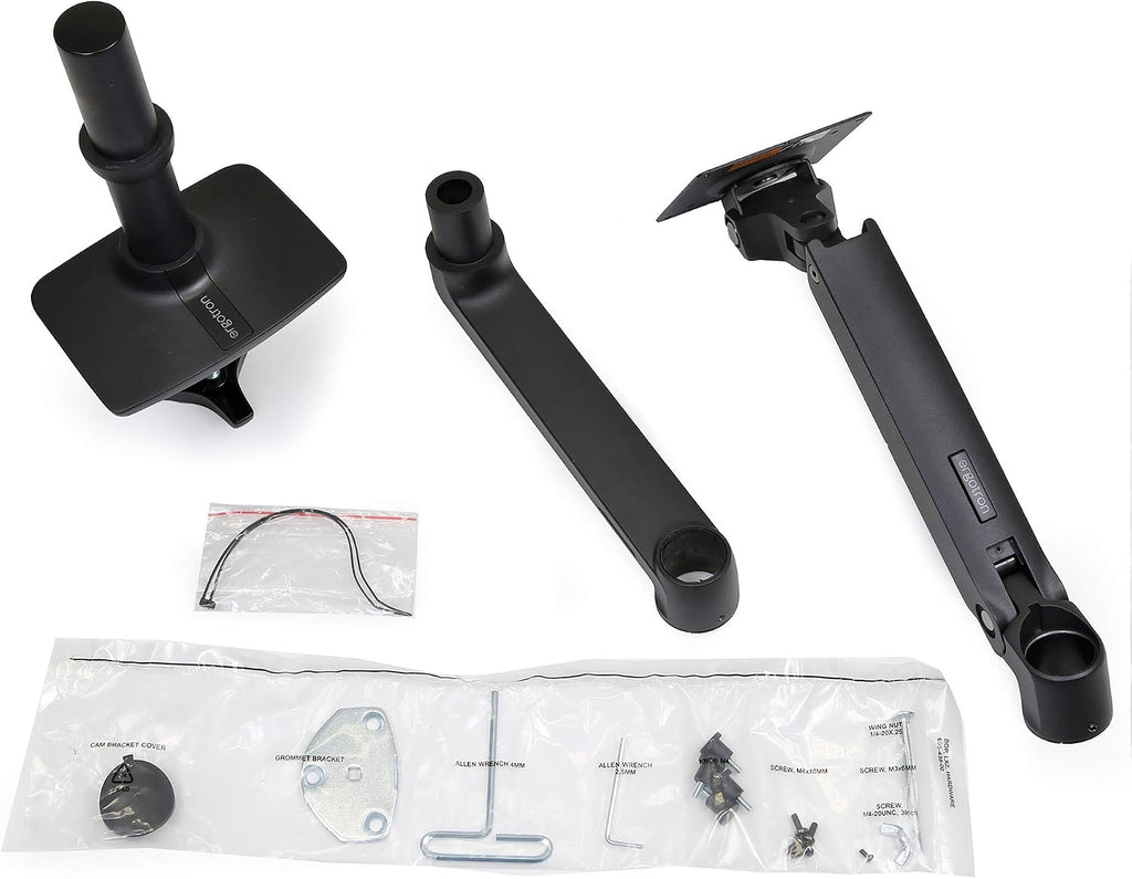 Ergotron – LX Monitor Arm, Single Monitor Desk Mount – fits Flat Curved Ultrawide Computer Monitors up to 34 Inches, 7 to 25 lbs, VESA 75x75mm or 100x100mm – Matte Black