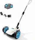 RB 9' Small Lawn Mower for Small Spaces, 40V 2Ah Battery & Charger, Ultra-Light Mini Cordless Lawn Mower with Brushless Motor, 3 Cutting Heights, One-Hand Steering, Upright Storage for Tiny Yards