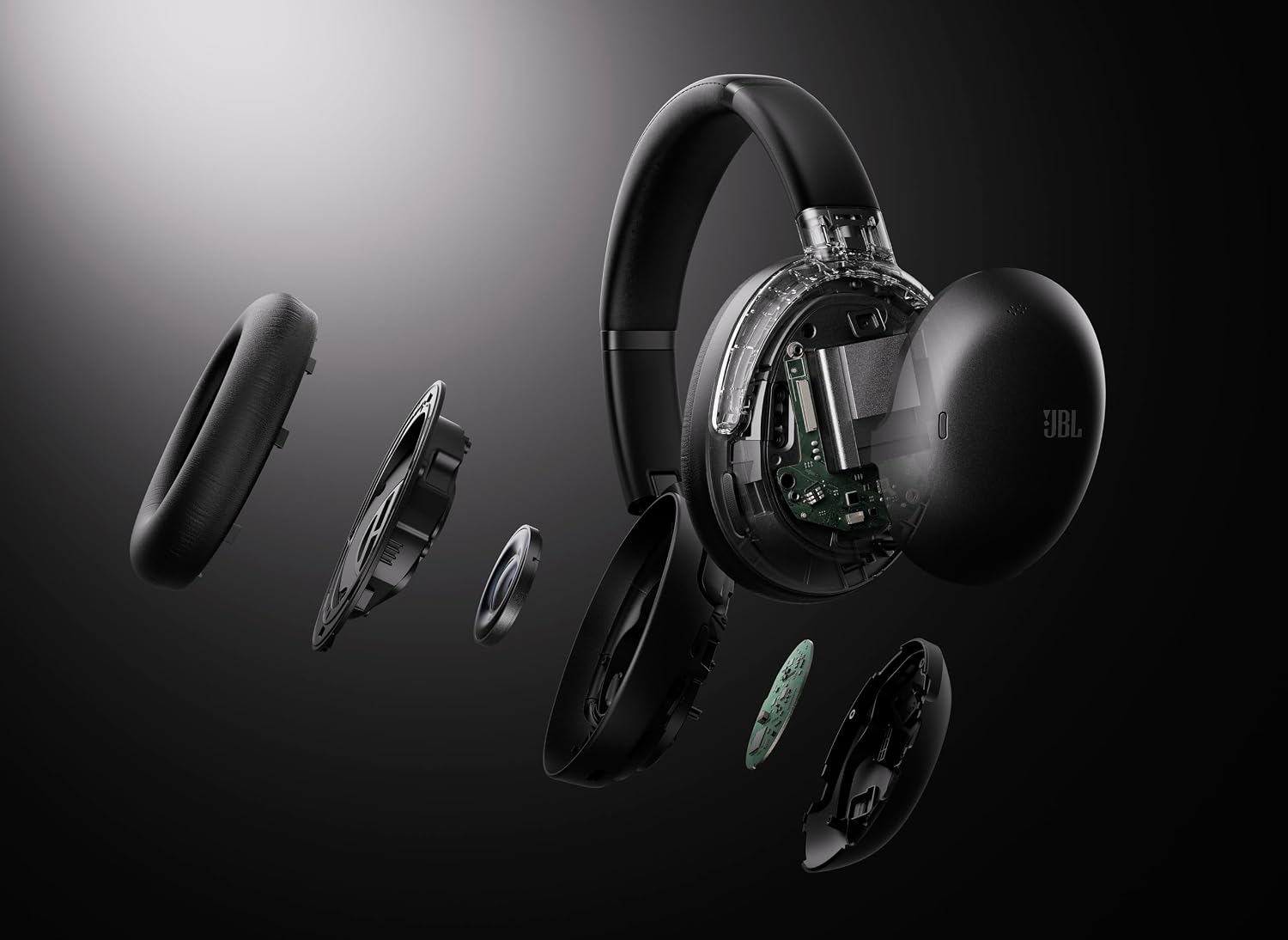 JBL Tour One M3 Smart Tx - Wireless Over-Ear Noise Cancelling Headphones with Smart Transmitter, Hi-Res Audio (3.5mm or USB-C), Spatial 360 Sound with Head Tracking & 70Hrs of Playback (Black)