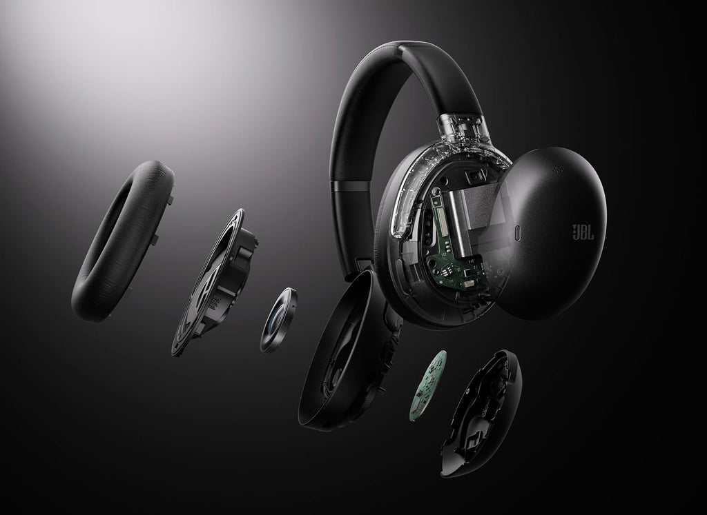 JBL Tour One M3 Smart Tx - Wireless Over-Ear Noise Cancelling Headphones with Smart Transmitter, Hi-Res Audio (3.5mm or USB-C), Spatial 360 Sound with Head Tracking & 70Hrs of Playback (Mocha)