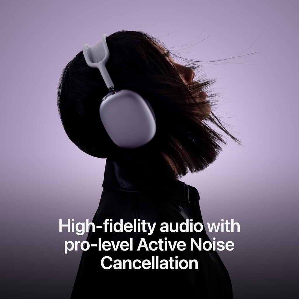 Apple AirPods Max Wireless Over-Ear Headphones, Pro-Level Active Noise Cancellation, Transparency Mode, Personalized Spatial Audio - Midnight with AppleCare+ (2 Years)