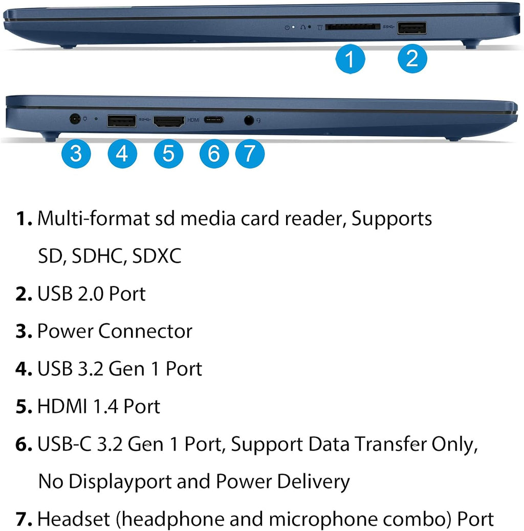 Lenovo 15.6' Laptop, Free Microsoft Office 2024 with Lifetime License, FHD Touchscreen, Intel 10-Core i5-1335U 4.6 GHz, 8GB RAM, 1TB SSD, WiFi 6, 7 hrs Battery Life, Windows 11 Pro, Toree Earbuds
