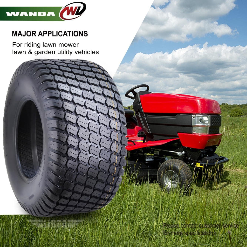 WANDA 26X10.5-12 Lawn Mower Tractor Cart Turf Tires 4 Ply 26x10.5x12 -Set 2-13055
