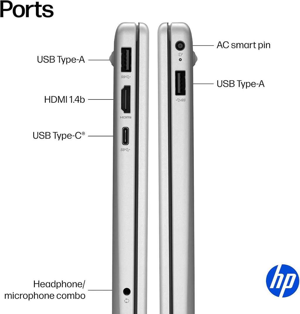 HP 15.6' Laptop Computer 2025-2026 Edition Student Business, Lifetime MS Office, 8-Core Intel i3 CPU, 16GB RAM, 628GB Storage (128GB UFS+500GB Ext), Wi-Fi 6, Long Battery, MarxsolAccessory, Win 11 Pro