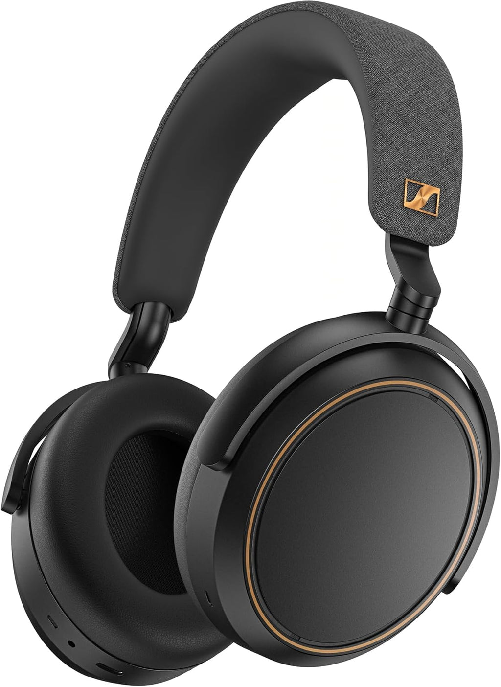 Sennheiser Momentum 4 Wireless Hi-Fi Headphones with Audiophile Sound, Bluetooth, Adaptive Noise Canceling, 60h Battery, Over-Ear Comfort, Foldable Design - Black/Copper (Renewed)