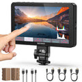 NEEWER F700 7' Camera Field Monitor, 2000nit HD 1920x1080 IPS Touch Screen with 3D LUT, 4K HDMI Loop in/Out with Peak Focus DSLR Video Assist HDR Waveform, Cold Shoe Mount, 2 NP-F750 Batteries & Cable