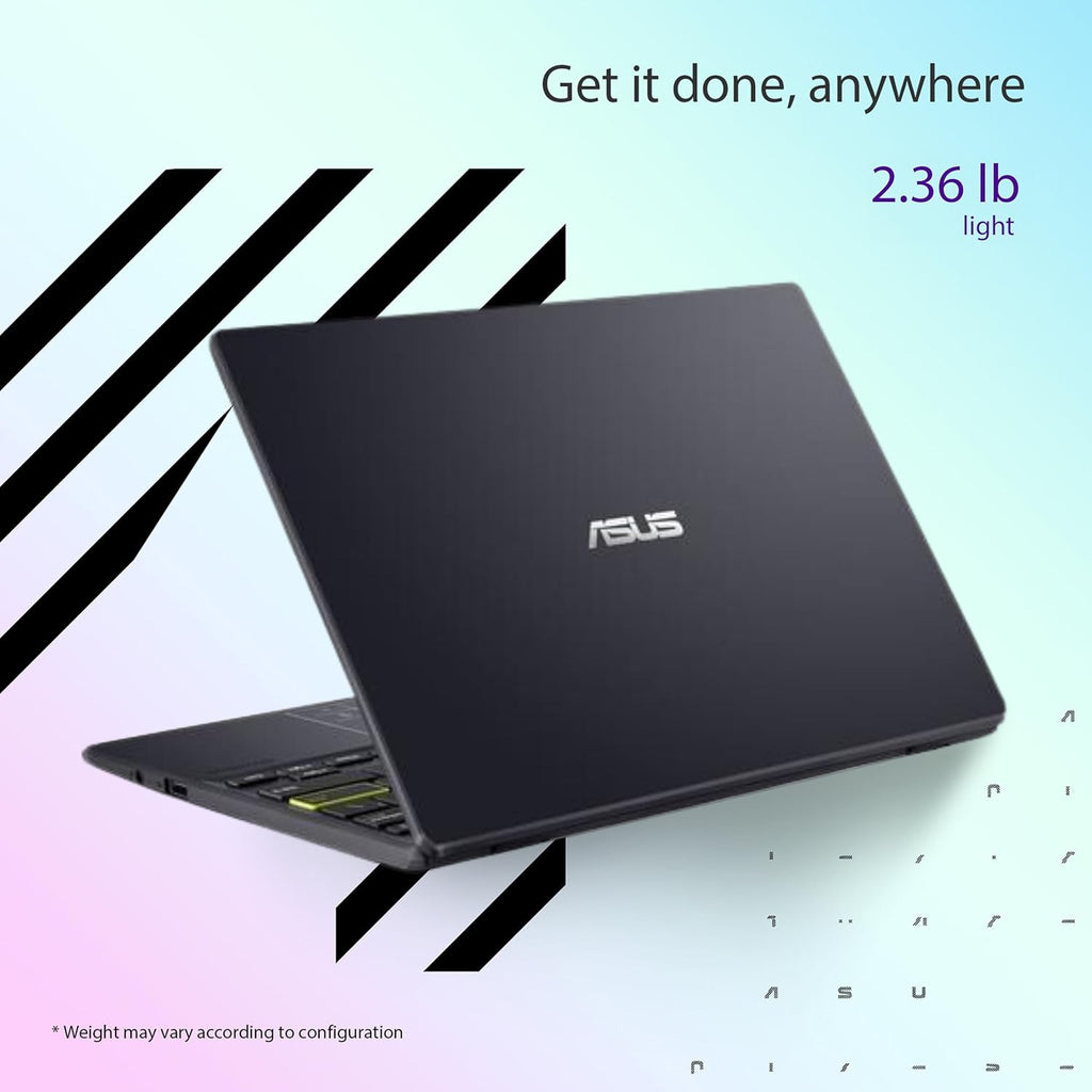ASUS Vivobook Go 11.6' HD Slim Laptop, Intel Dual Core N4500, Intel Graphics, 4GB, 128GB, Windows 11 Home, SonicMaster, ErgoSense, Black, L210KA-ES04
