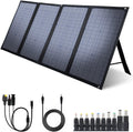 iClever 100W Foldable Solar Panel Charger for Jackery/EF ECOFLOW/ROCKPALS Portable Power Station Generator, Quick Charge 3.0, 45W Type-C Power Delivery for Outdoor Camping Phone Hiking Emergency