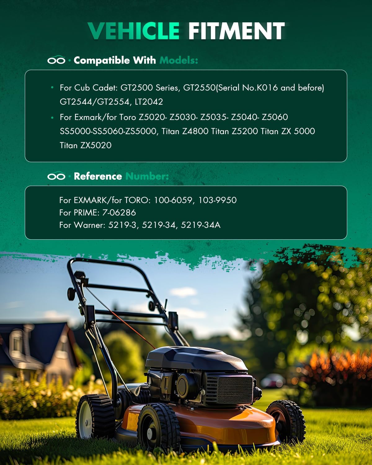 SCITOO Electric Lawnmower, PTO Clutch Fit for John Deere, for Everride, for Landoll, for Lesco: GDA10017 / for Great Dane: D38155, GDA10017 / for Rotary: 12658 / for Warner: 5219-4