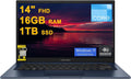 ASUS VivoBook 14 Business Laptop 14' FHD Anti-Glare Intel 6-core i3-1215U 16GB DDR4 1TB SSD Type-C Privacy Camera SonicMaster Fast Charging Win11Pro ICP Hub