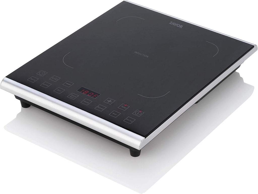 Zavor PRO Portable Induction Cooktop, Magnetic Countertop Burner with 8 Pre-sets and 325°F Temperature Range, 1800W, Black (ZSEPR01)