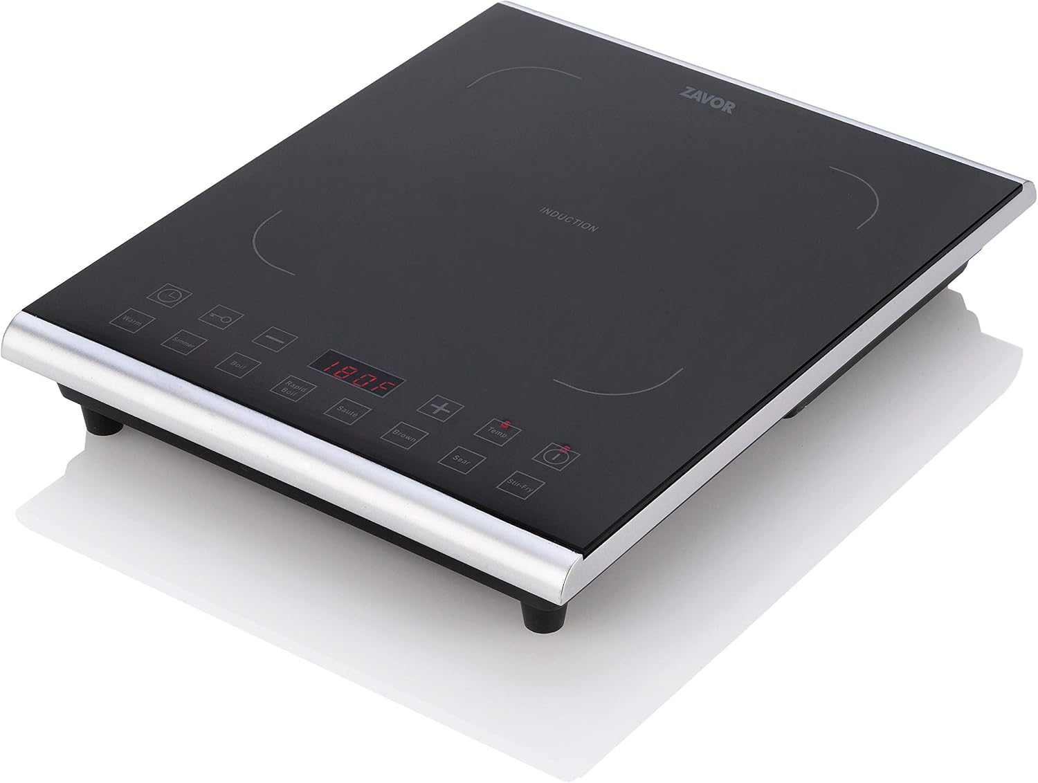 Zavor PRO Portable Induction Cooktop, Magnetic Countertop Burner with 8 Pre-sets and 325°F Temperature Range, 1800W, Black (ZSEPR01)