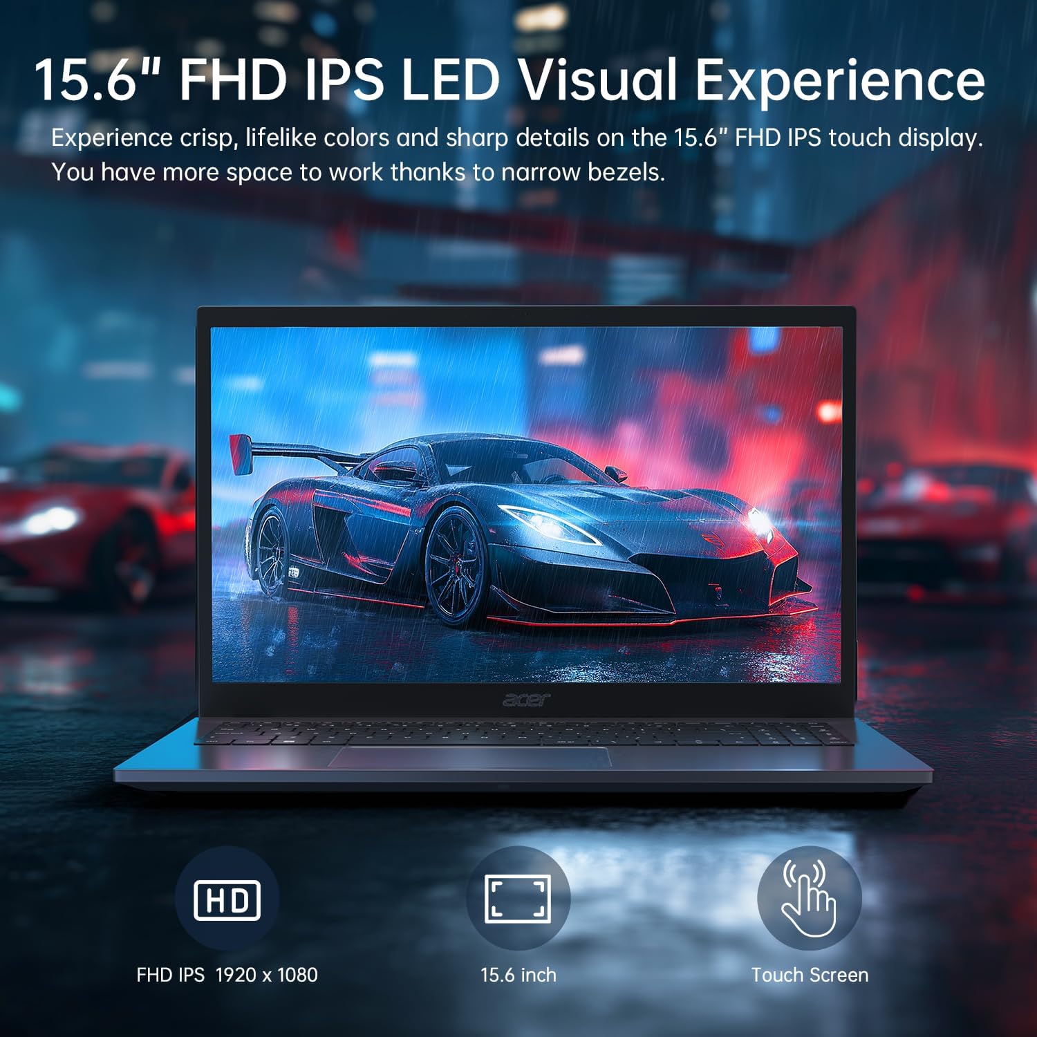 acer Aspire 5 Laptop,15.6' FHD IPS Touchscreen Laptop PC for Student & Business,Intel Core i5-13420H, 8GB LPDDR5 RAM, 512GB SSD, Webcam, Wi-Fi 6, HDMI,w/Accessory, with Lifetime Office Win 11 Home