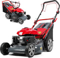 Self Propelled Gas Lawn Mower 20-Inch with 60L Grass Bag - 173cc Gas Powered Engine for Hills & Thick Grass 3-in-1 Mulch/Bag/Side-Discharge, Rear Wheel Drive for Uneven Yards