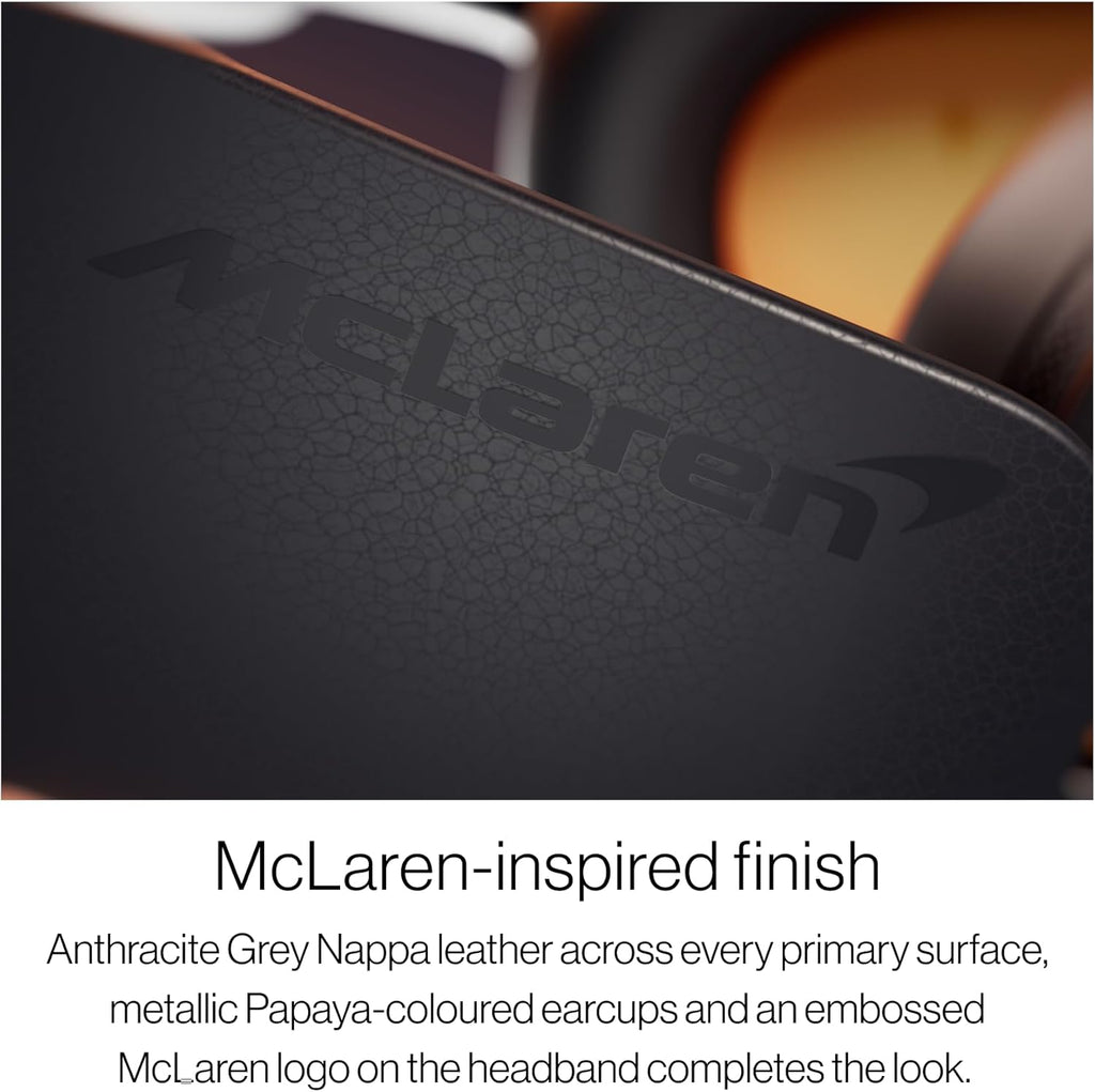 Bowers & Wilkins Px8 S2 McLaren Edition Wireless Over-Ear Headphones, Noise Cancelling Bluetooth Headphones, aptX Lossless, Memory Foam Ear Cushions, High-Resolution Audio, All-Day Comfort