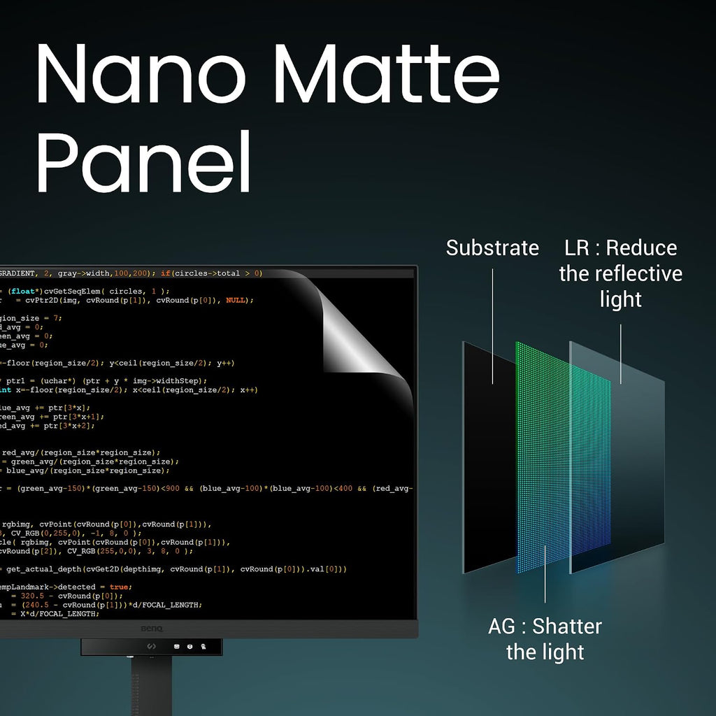 BenQ RD280U 28.2' 4K 3840x2560 3:2 Programming Monitor, Eye-Care, Nano Matte Panel, Coding Modes, MoonHalo Backlight, 90W USB-C, KVM, VESA Mount, Developer Monitor