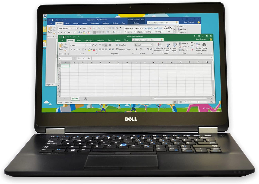 Dell Latitude E7450 Ultrabook Laptop: 14in hd (1366x768), Intel I5-5300U , 128GB SSD, 8Gb Ram, Bluetooth, Win 10 Professional (Renewed)