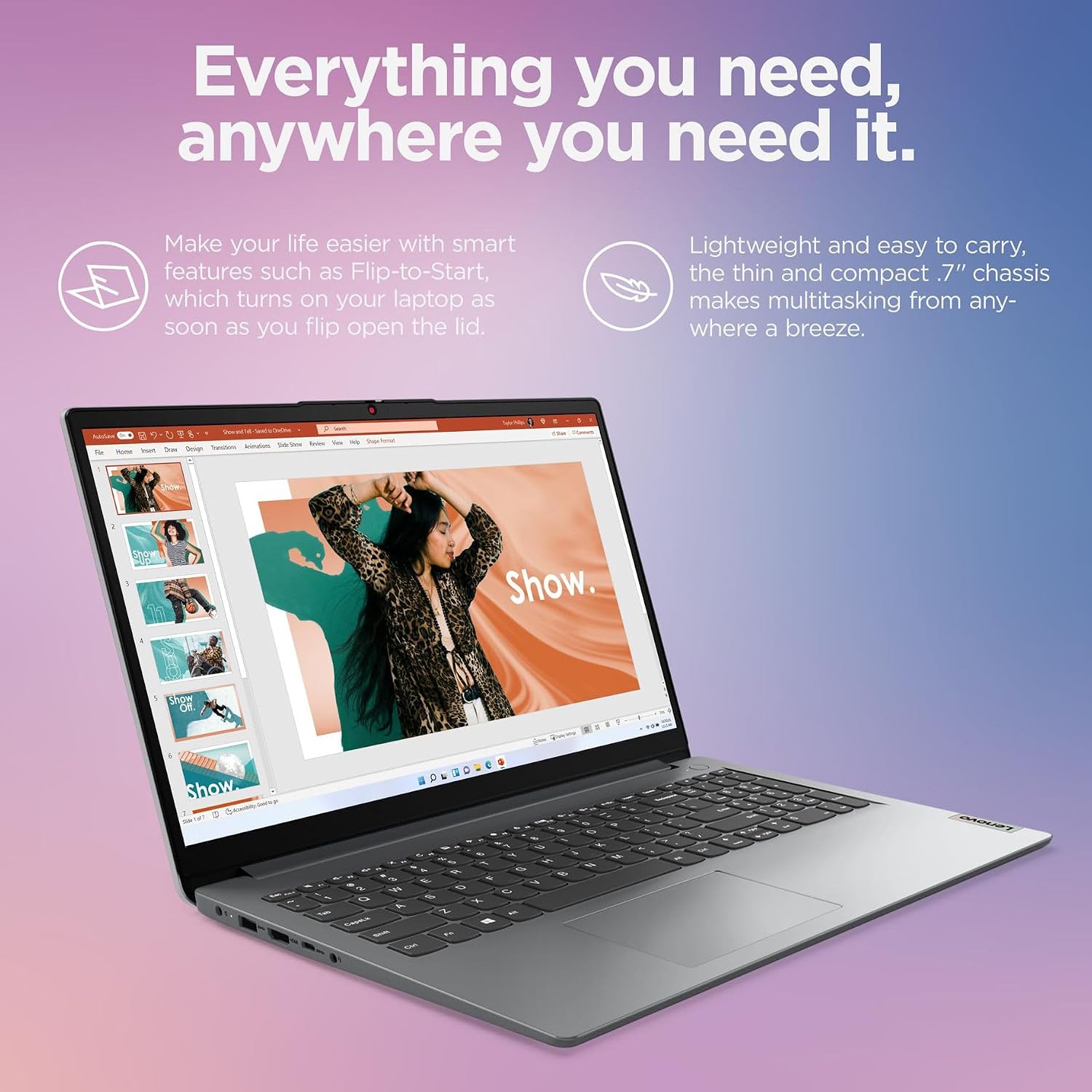 Lenovo 2026 Laptop Computers for Student, 15.6' FHD, Intel N4000 Processor, Copilot AI, 8GB DDR4 RAM, 128GB PCIe SSD, WiFi6, Type-C, Webcam, Numeric Keypad, Long Battery, Portable Design, Cloud Grey