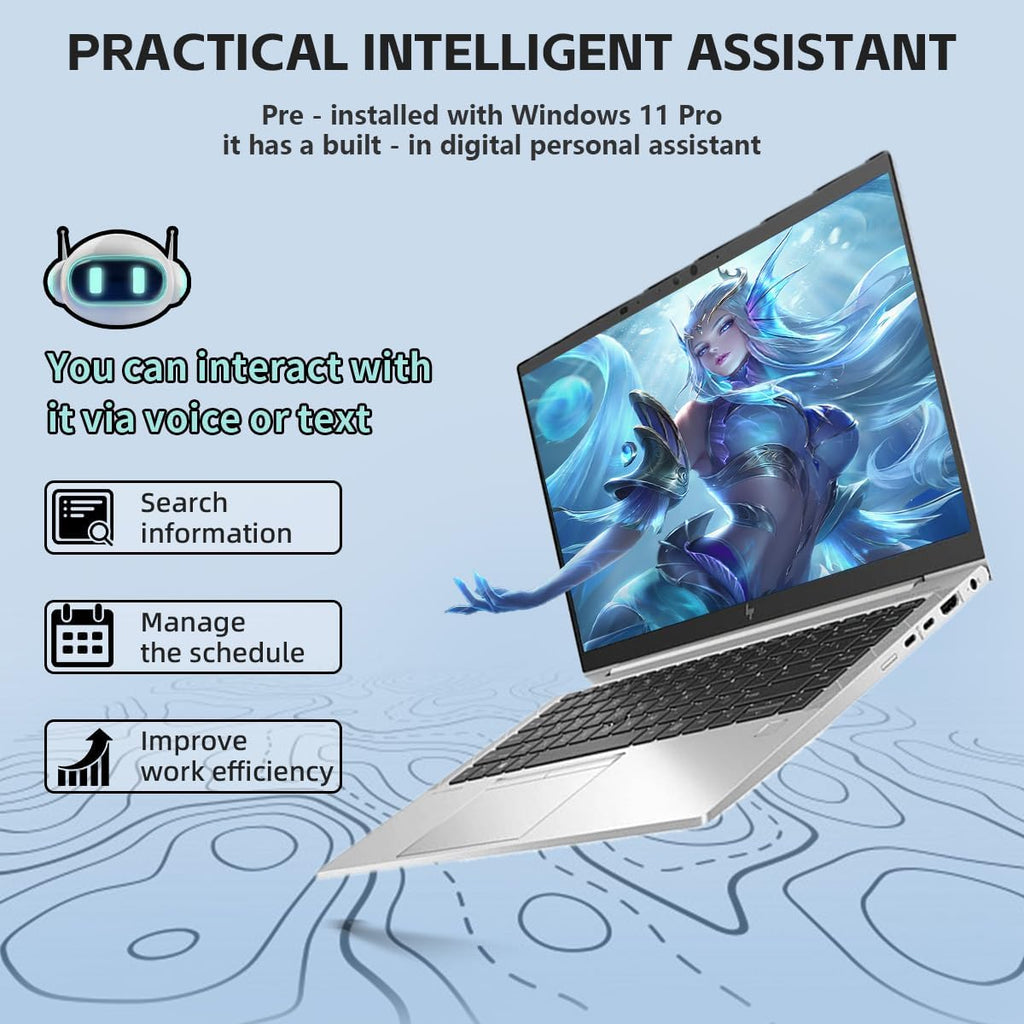 HP EliteBook 845 G7 Business Laptop, Windows 11 Pro, 14' FHD(1920x1080), AMD Ryzen 5Pro 4650 2.1GHz Up to 4.0GHz, 16GB RAM, 512GB SSD, Backlit Keyboard, CAM (Renewed)