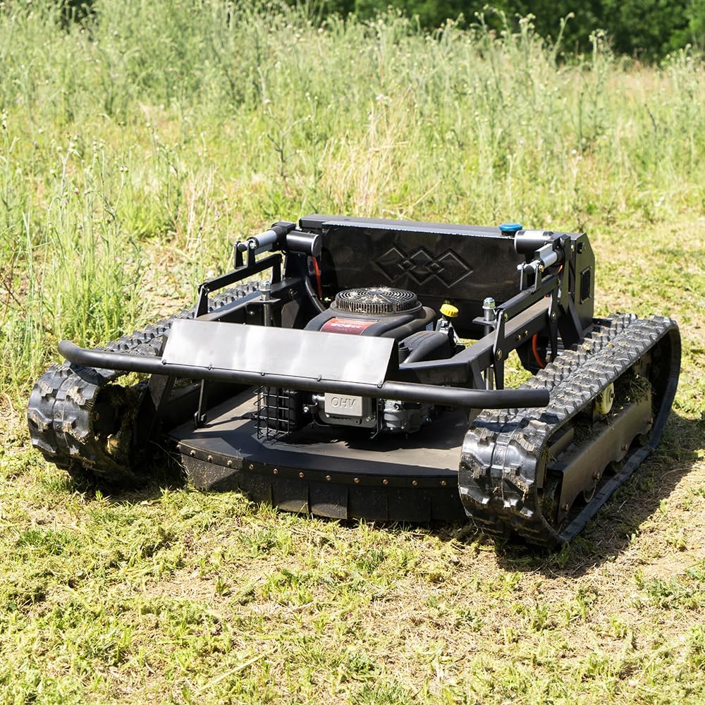 Remote-Controlled Robotic Lawnmower with A 22hp High-Horsepower Engine and a 48v Brushless Motor; an All-Terrain, Off-Road Lawnmower(SKD-608-90)