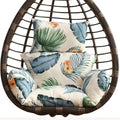 Rocking Chair Cushion - Thick Hanging Hammock Chair Cushions with Headrest - Washable Indoor Cushion for Rattan Swing Chairs(Cushion only)