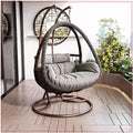 Home Rattan Chairs- Hanging Chair Family Balcony Rocking Chair Double Person Hanging Basket Indoor Swing Hammock Chair Leisure Chair Patio Lounge Chair