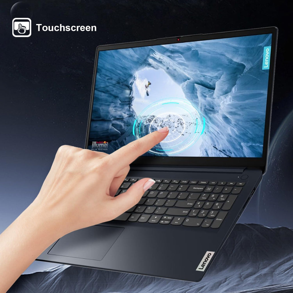 Lenovo IdeaPad 1i Laptop, 15.6' FHD Touchscreen, Intel Core i5-1235U Processor, 16GB RAM, 512GB SSD, Webcam, HDMI, Wi-Fi 6, Windows 11 Home, Blue