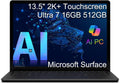 Microsoft Surface Laptop 6 AI PC for Business (13.5' 2K+ Touchscreen, Intel 16-Core Ultra 7 165H (> i7-1355U), 16GB DDR5 RAM, 512GB SSD), 18.5-Hr Long Battery Life, 1080p IR Webcam, Win 11 Pro, Black