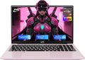 15.6'' IPS FHD-Laptop, 8GB RAM 256GB SSD AMD Ryzen 5(Beat i5-1135G7, 4 Cores Up to 3.7GHz) Student Computer with 65W Type-C, 2 Years Warranty, Fingerprint, Backlit Keyboard, BT5.2, Numpad, Rose Gold