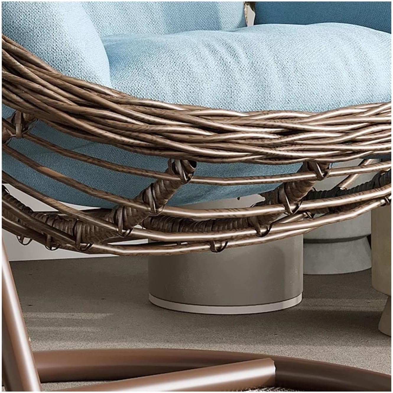 Home Rattan Chairs- Hanging Chair Hanging Basket Rocking Chair Balcony Leisure Rocking Chair Household Indoor Swing Hanging Chair Patio Lounge Chair