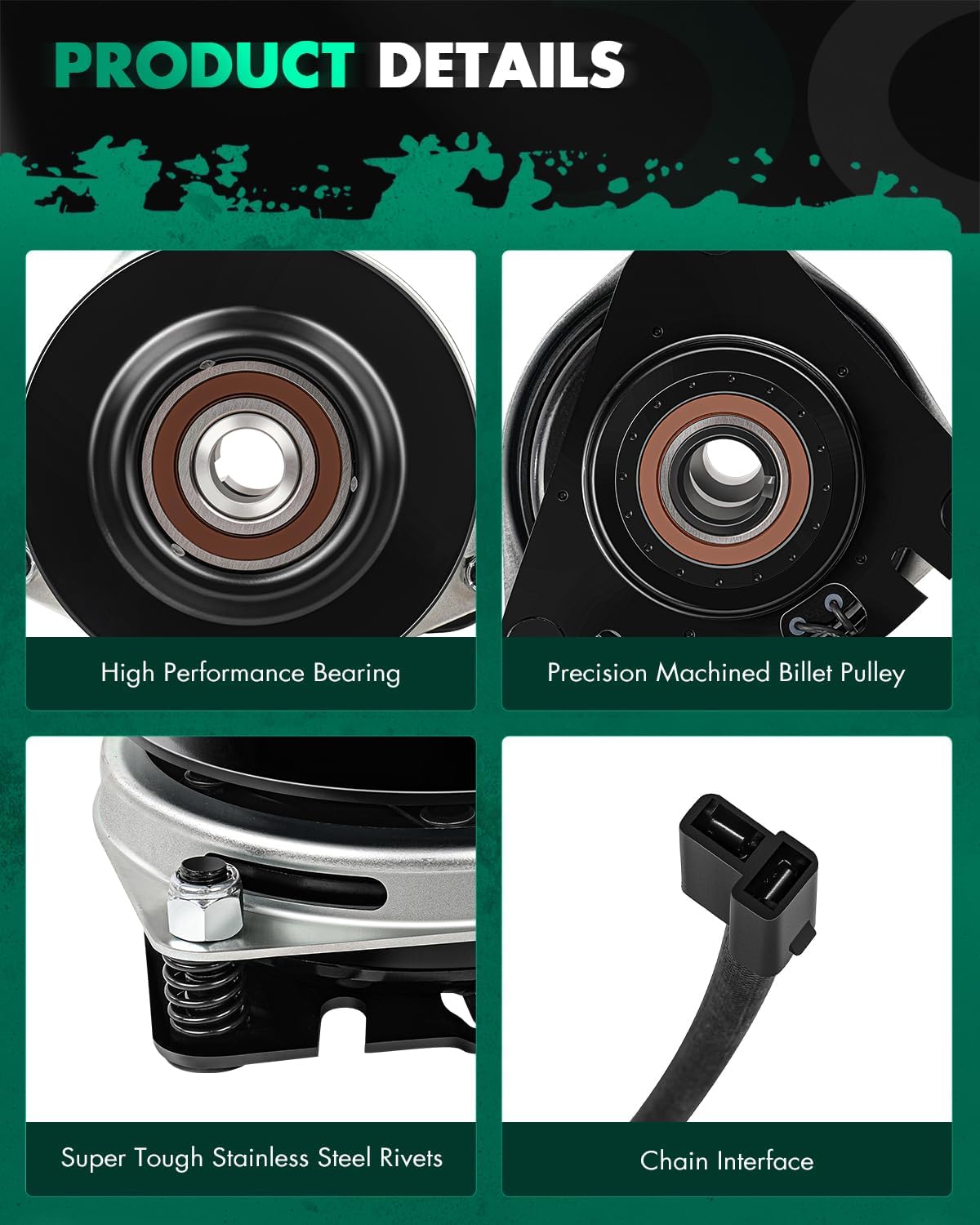 Electric Lawnmower, SCITOO PTO Clutch Fit For Ogura MA-GT-SN11 for Snapper 7029232 7029232SM 7029232YP 7029232