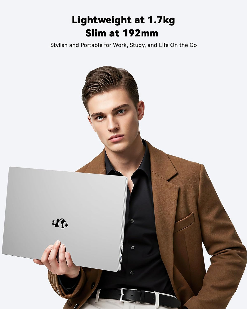 15.6'' IPS FHD-Laptop, 8GB RAM 256GB SSD AMD Ryzen 5(Beat i5-1135G7, 4 Cores Up to 3.7GHz) Student Computer with 65W Type-C, 2 Years Warranty, Fingerprint, Backlit Keyboard, BT5.2, Numpad, Rose Gold