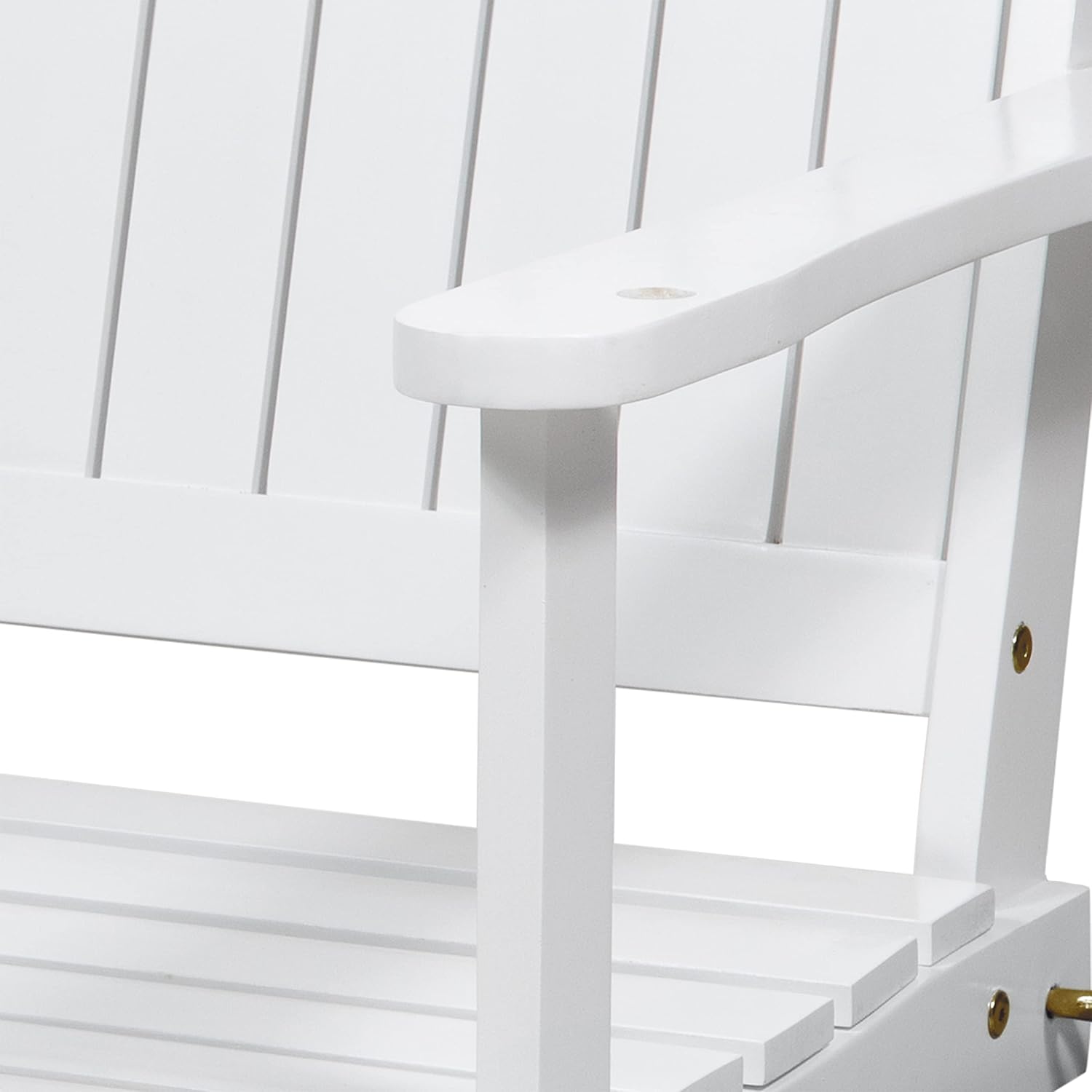Villa Garden Hanging Solid Wood Leisure Rocking Chair Thickened with Galvanized Reinforcement Chain Suitable for Indoor and Outdoor Use
