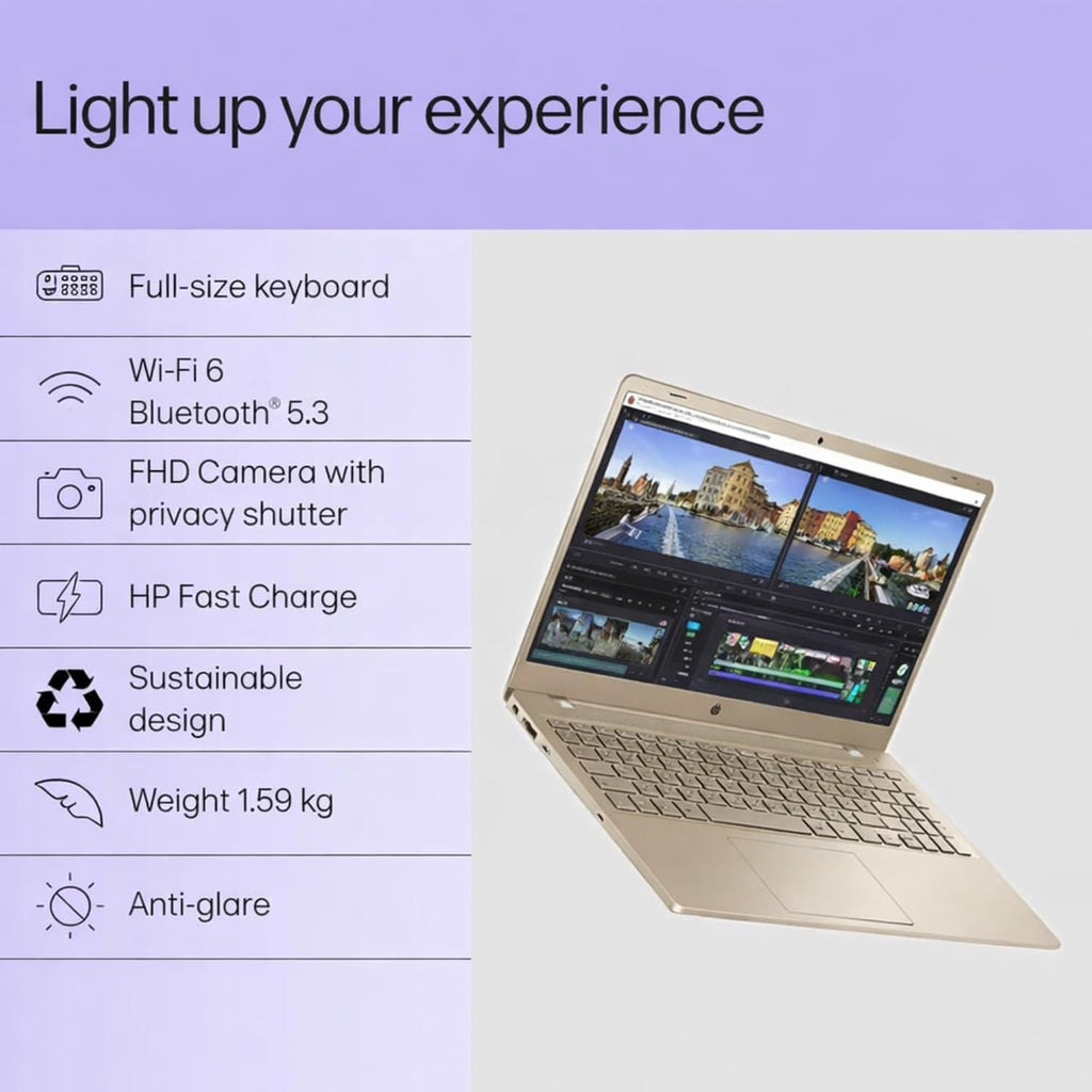 HP 15.6' FHD Touchscreen Laptop with Office 365 for the Web, Intel 8-Core I3 (Beat i5-1155G7), 8GB RAM, 768GB Storage(256GB SSD and 512GB External), Windows 11 w/o Mouse