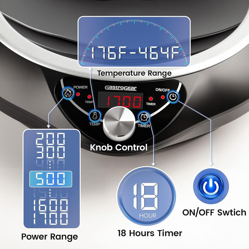 1700W Induction Cooktop with 13.4' Carbon Steel Wok Pan,Lid,Rack,1.97' Deep Curved Concave Electric Stove Burner 16 Watts/temp Precise Ctrl 200~1700W 176°F to 446°F,18H Timer ETL-Listed