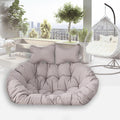 Double People Swing Chair Cushion, Washable Hanging Egg Chair Replacement Cushions, 2 Seater Waterproof Hanging Hammock Chair Seat Pads with 2 Detachable Pillow for Outdoor & Indoor