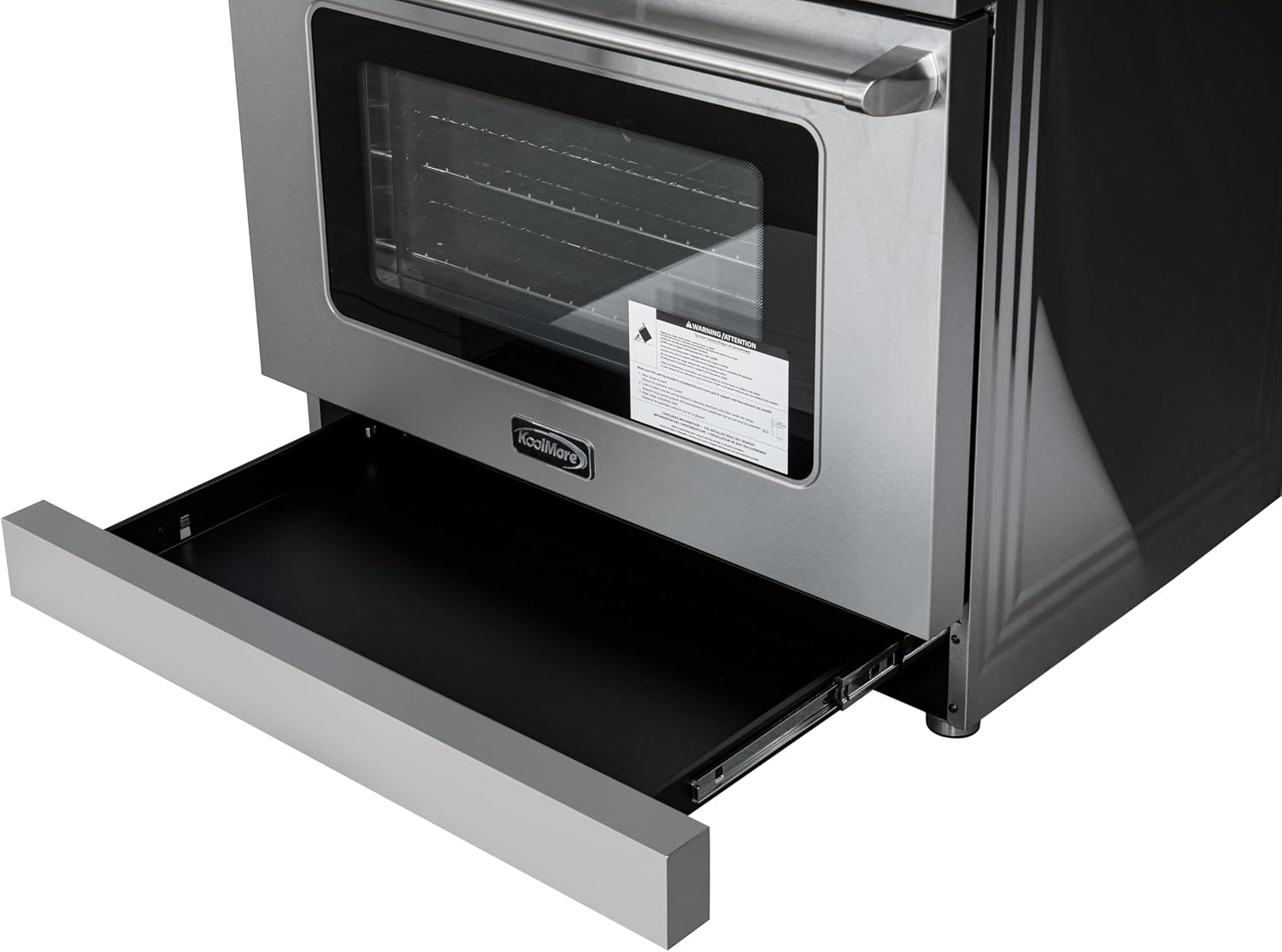 KoolMore KM-TPR-36SS 36 in. Electric Professional Range with Tilt Panel and Digital Controls, Self-Cleaning, 16300W of Power, 240V in Stainless-Steel