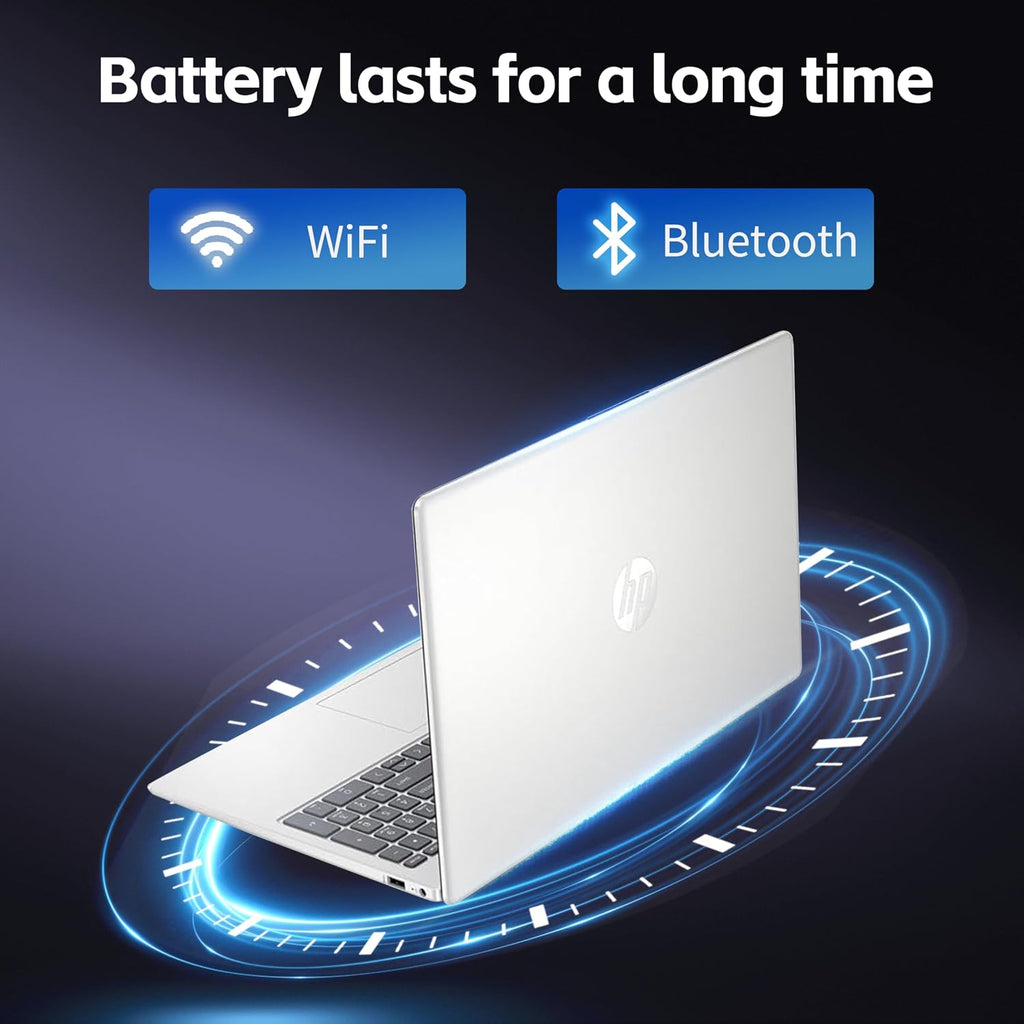HP 17 Laptop, Intel Core i3 N305 Processor, 8-Cores,16GB RAM, 512GB SSD,17.3' HD Display, Numeric Keypad, 720p Camera, Long Battery Life, Windows 11 Home, Alpacatec Accessories, Silver