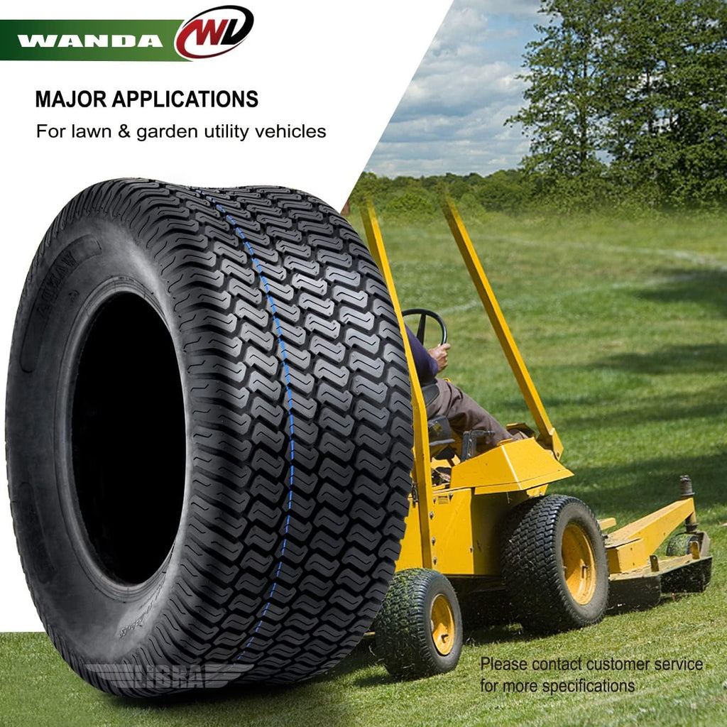 WANDA 20x8-10 20x8x10 Lawn Mower Cart Turf Tires /4 ply w/Warranty-Set 2