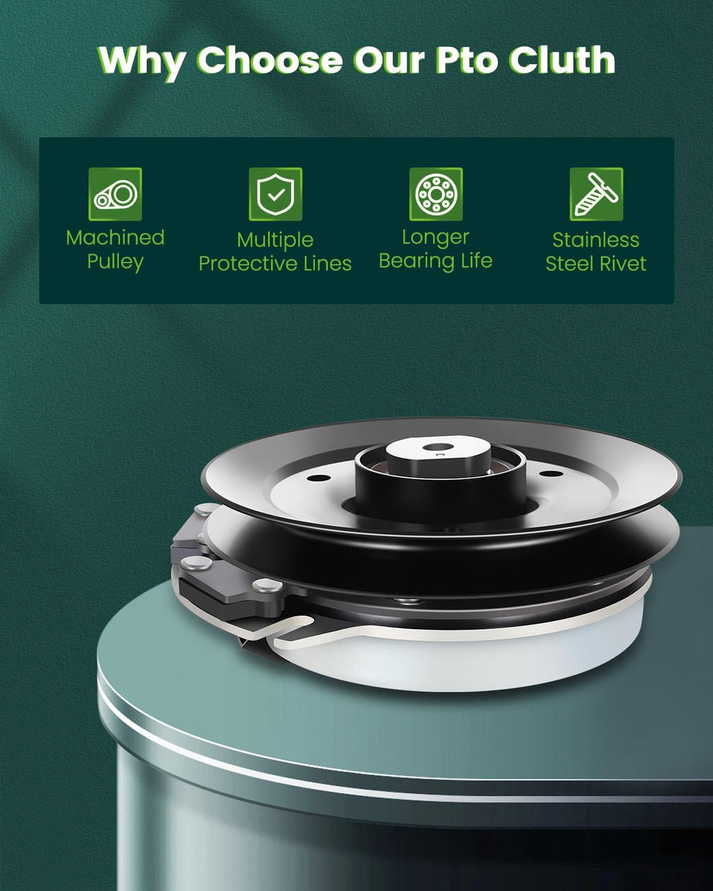 SCITOO Electric PTO Clutch 5218-44 Compatible for Exmark for Lawnboy for Oregon for Prime for Rotary for Stens for Toro for Warner for Wright Stander
