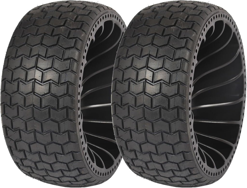 MARASTAR 31426-2PK 15x6.00-6 Tire and Wheel Assembly, Flat-Free Flex Tire, Replacement Riding Lawn Mower Front Tires, 2 pack