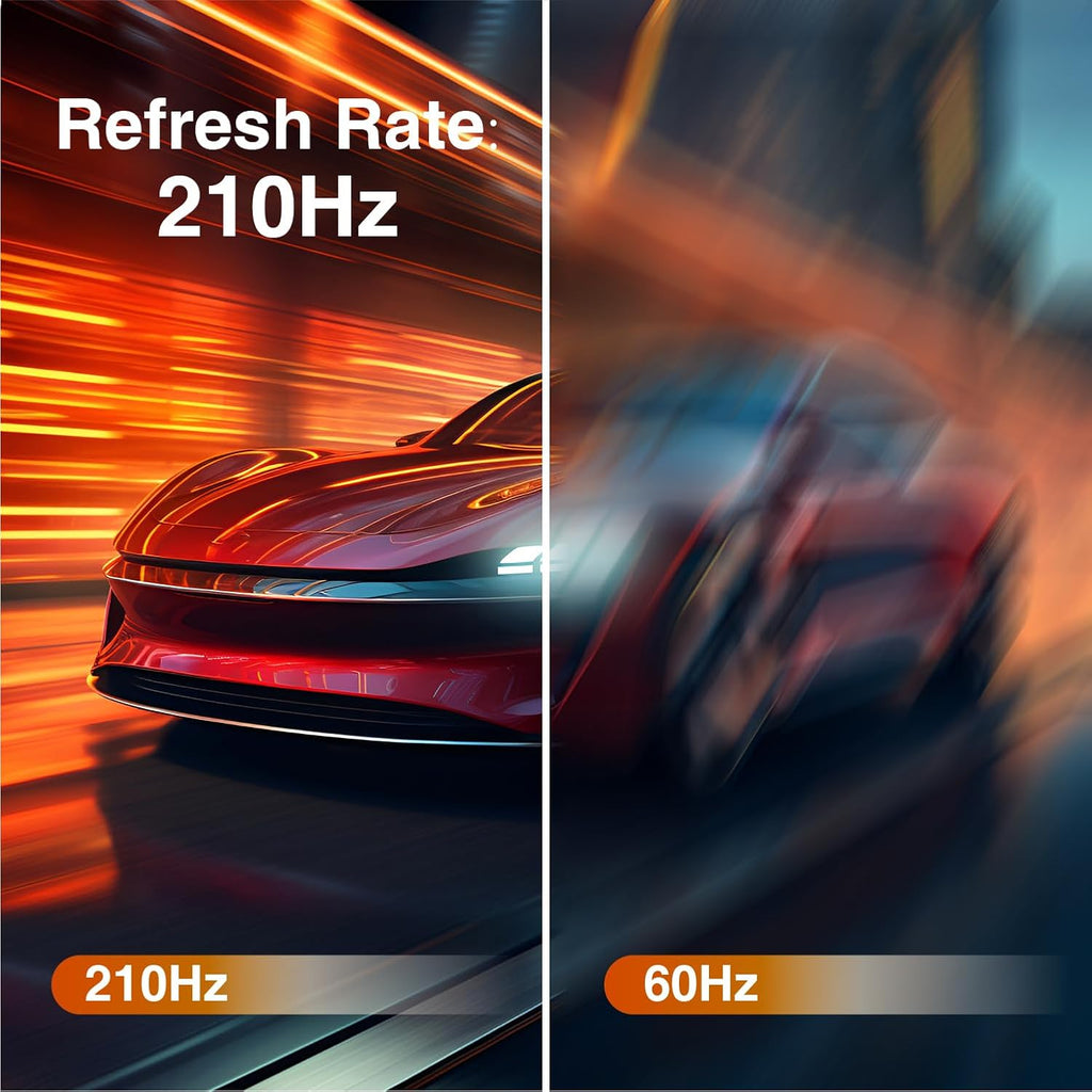 ArcticPro 27inch Gaming Monitor QHD 2560*1440p, 210Hz, 2K, IPS Panel, 1ms Response Time, Adaptive sync, PC Computer Monitor, 3-Sided Frameless, Ultra Slim, 130% sRGB, Bluelight Filter, HDMI *2, DP*2