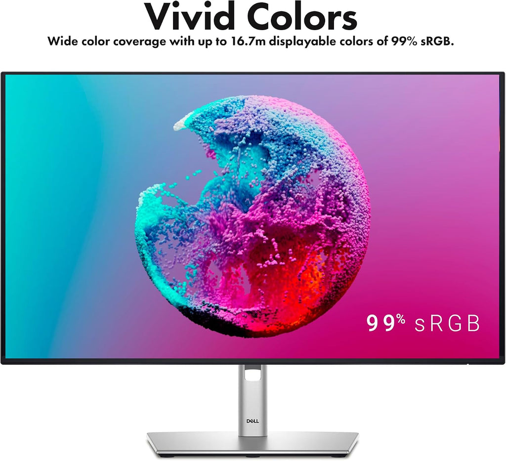 Dell P2225H 22″ Full HD IPS LED 100Hz Monitor (1920×1080) | Comfortview Plus, Anti-Glare Display, Tilt-Adjustable Stand + USB-C Cable + Cleaning Kit