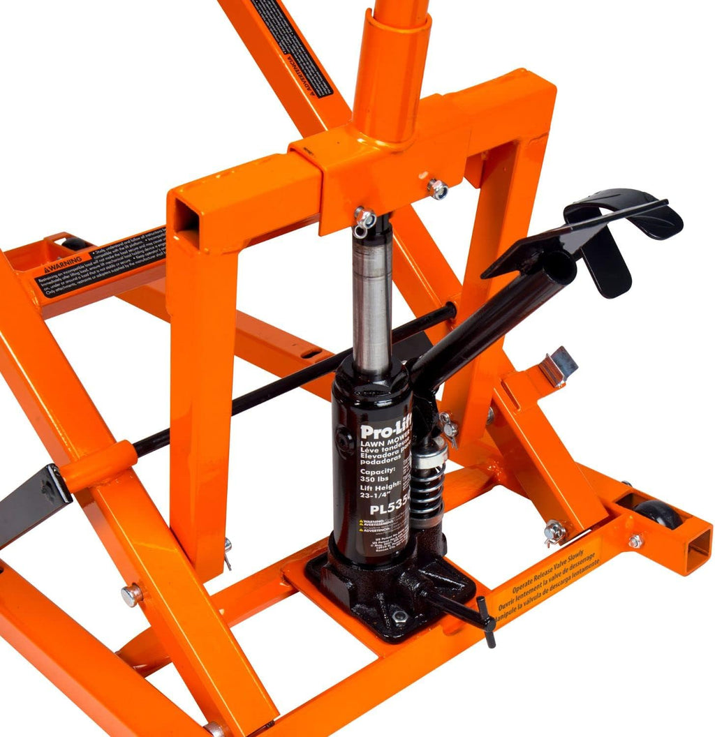 Pro-Lift Lawn Mower Lift Jack - 350 Lbs Capacity for Tractors and Zero Turn Lawn Mowers