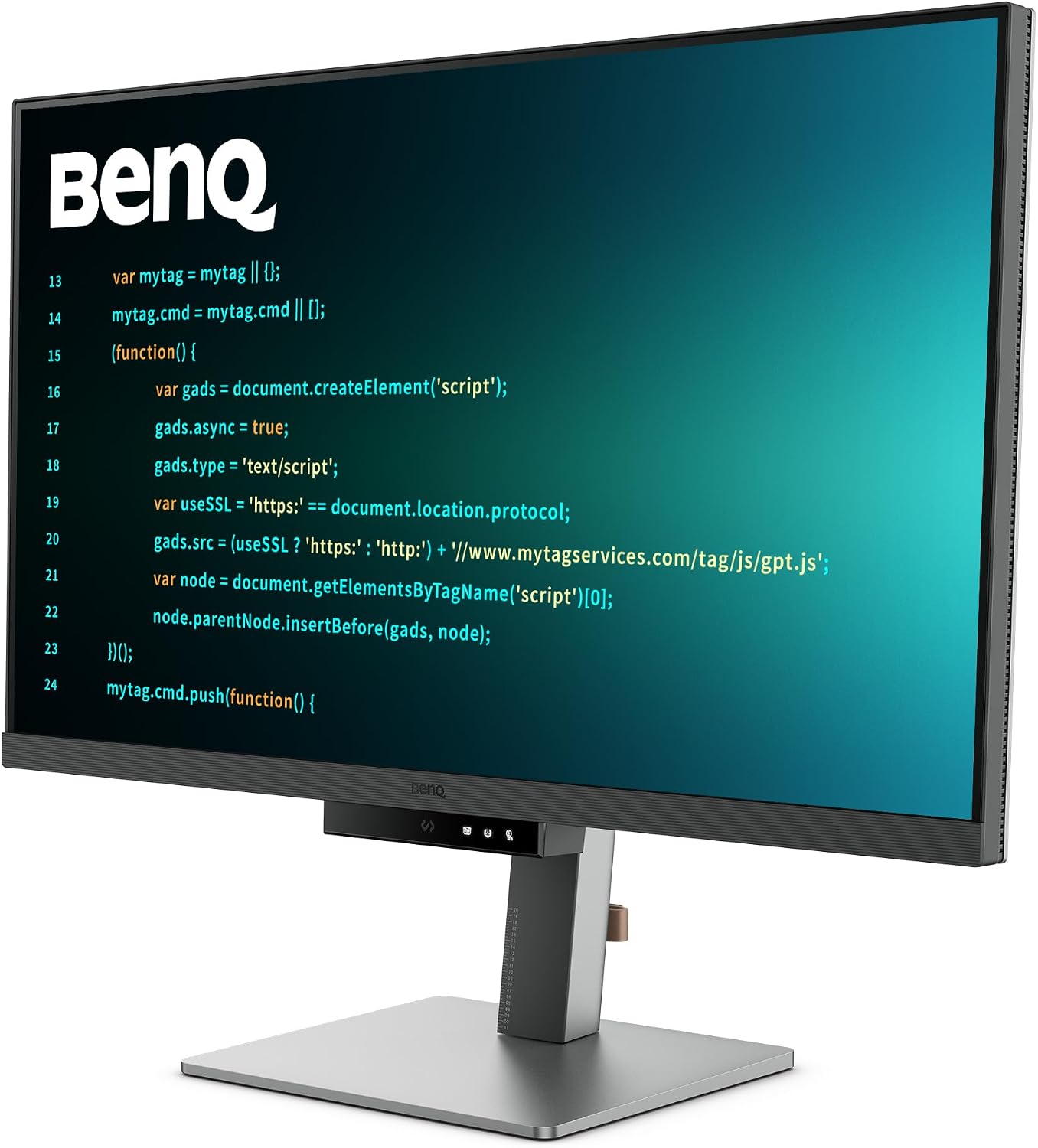 BenQ RD320U 32' 4K 3840x2160 Programming Monitor with 2000:1 Contrast Ratio, Nano Matte Panel, Backlight, 90W USB-C, Coding Modes, Night Hours Protection, Ergonomic Design, and Eye-Care Technology