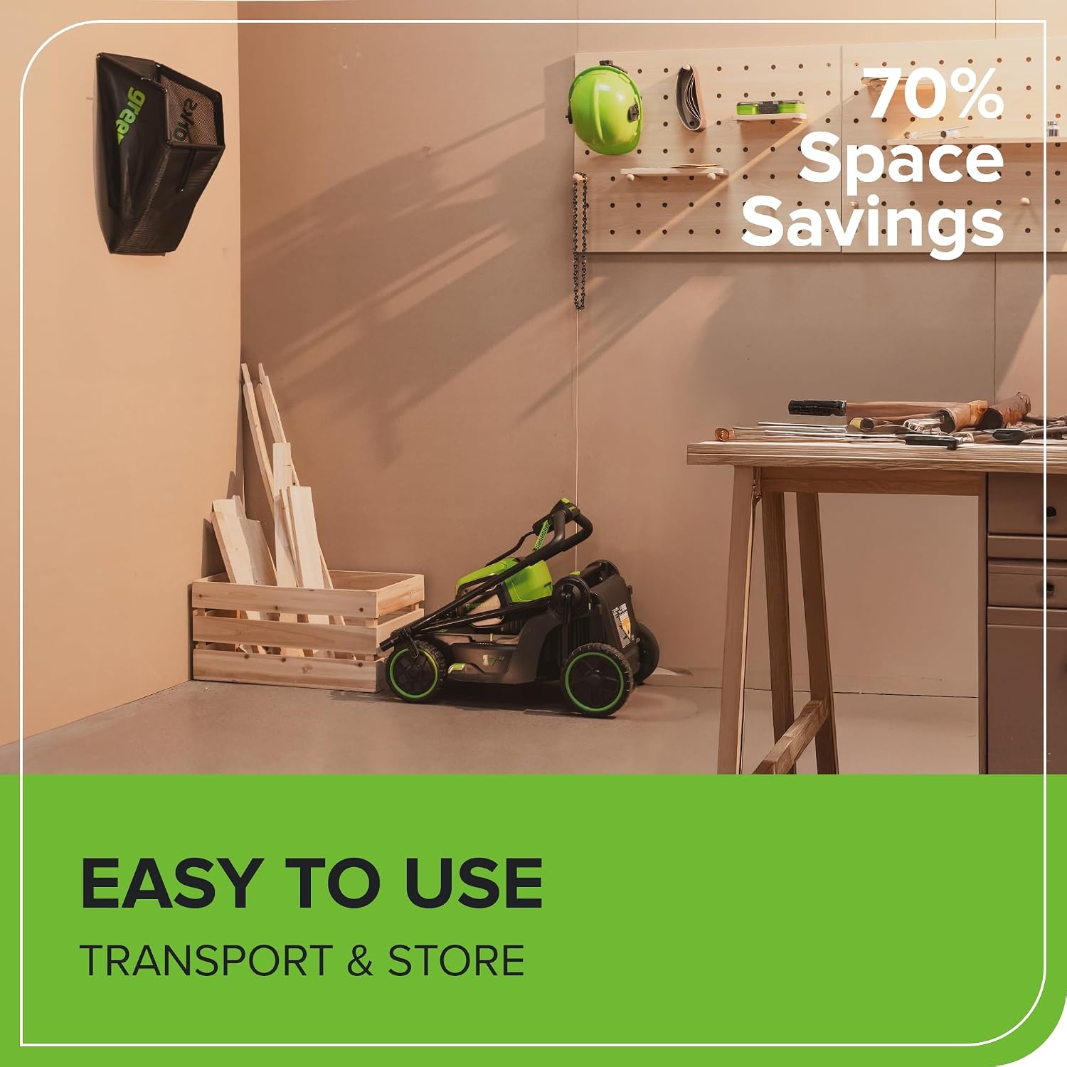 Greenworks 60V 17' Brushless Cordless Push Lawn Mower, 2-in-1 Mulching/Bagging, 4.0Ah Battery and 3A Charger(40min Runtime)