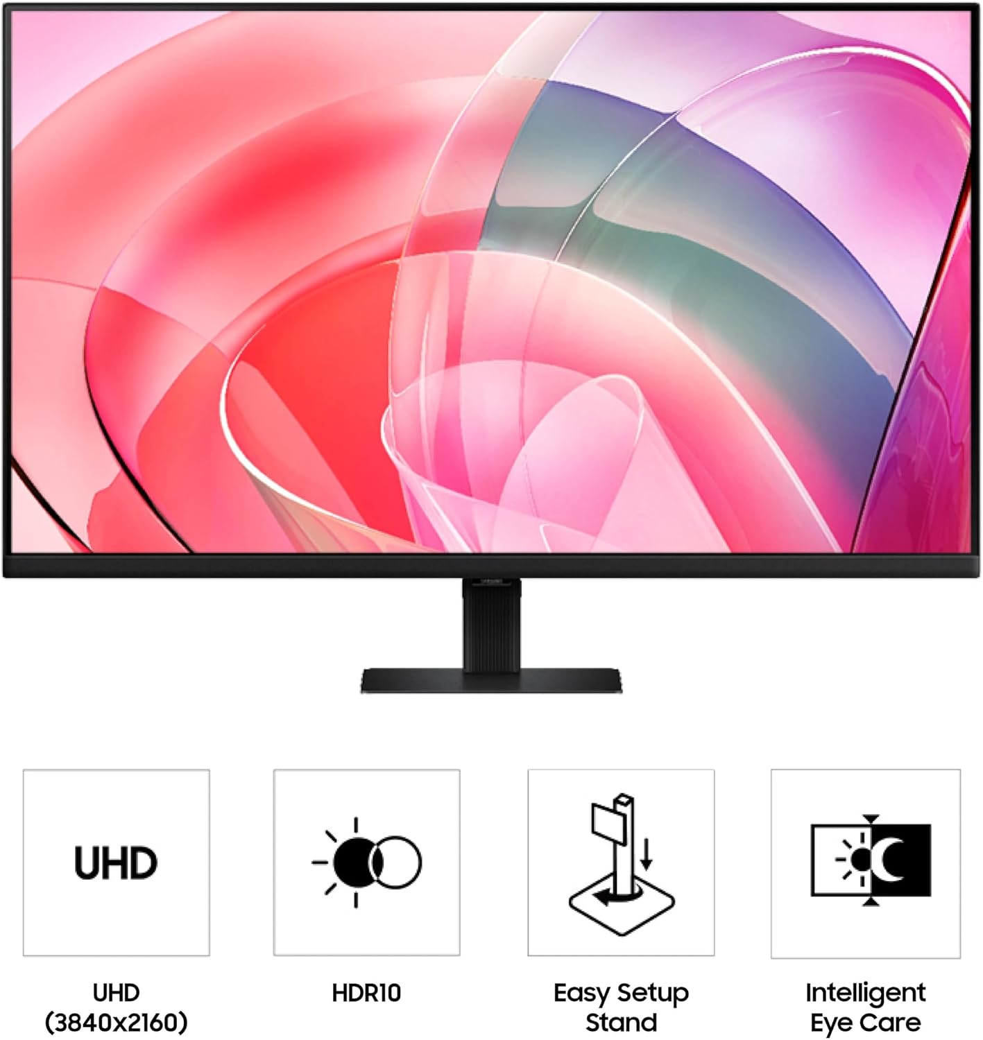 Samsung 32' ViewFinity S7 (S70D) 4K UHD IPS HDR10 High Resolution Monitor, HDMI & DP Port, TUV-Certified, 2025, LS32D700EBNXGO