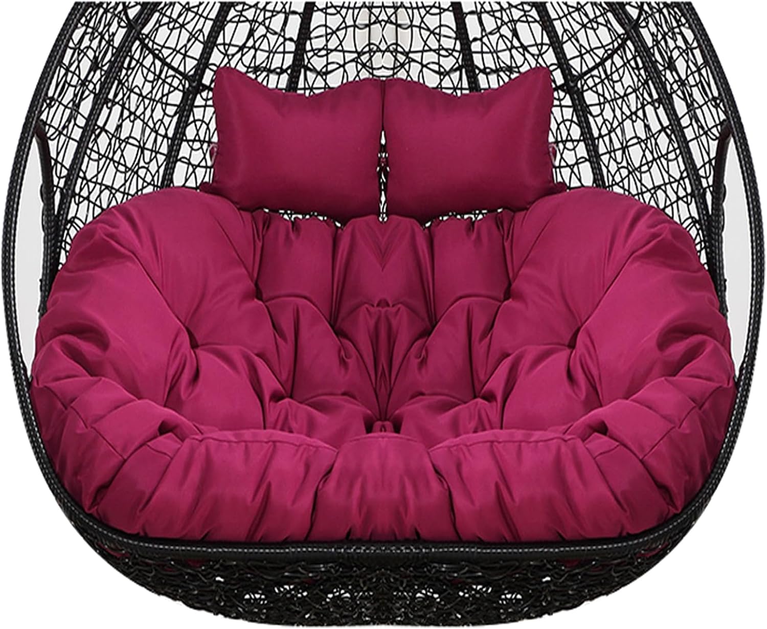 ZTGL Hammock Swing Chair Cushion, Washable Double Egg Chair Cushion Replacement, Removable 2 Persons Hanging Swing Egg Chairs Chair Pads for Indoor Outdoor,C,1 pc 110x150cm
