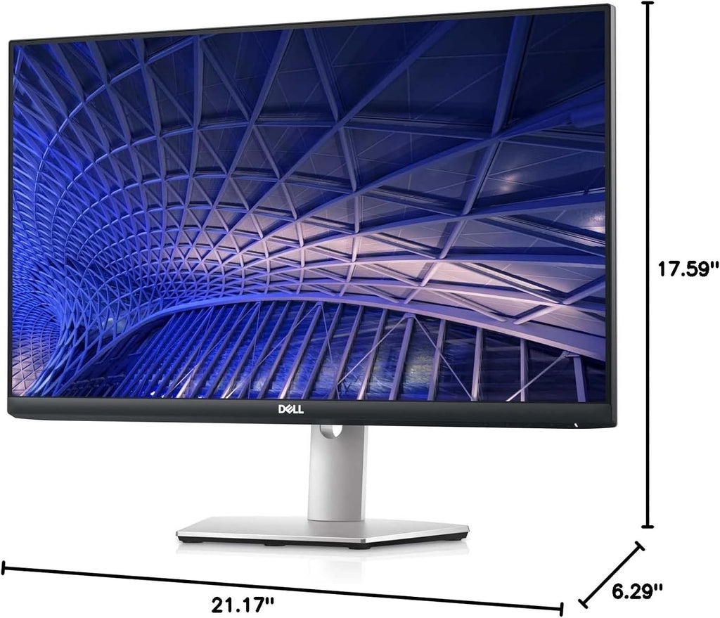 Dell S2421HS Full HD 1920 x 1080, 24-Inch 1080p LED, 75Hz, Desktop Monitor with Adjustable Stand, 4ms Grey-to-Grey Response Time, AMD FreeSync, IPS Technology, HDMI, DisplayPort, Silver, 24.0' FHD